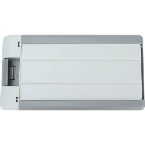 Boîte de rangement sous bureau pour stylos, clés, maquillage et autres petits objets - Blanc/Gris (1/5)