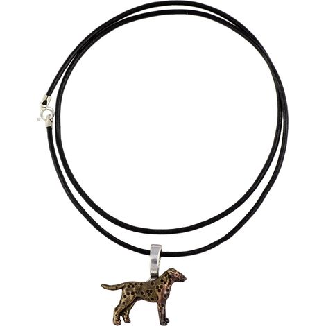 Dalmatiner, Dalmatiner Pointer I – Hundehalskette, silberplattierter Anhänger für Hundeliebhaber, dezenter Schmuck von Art-Dog (1/4)