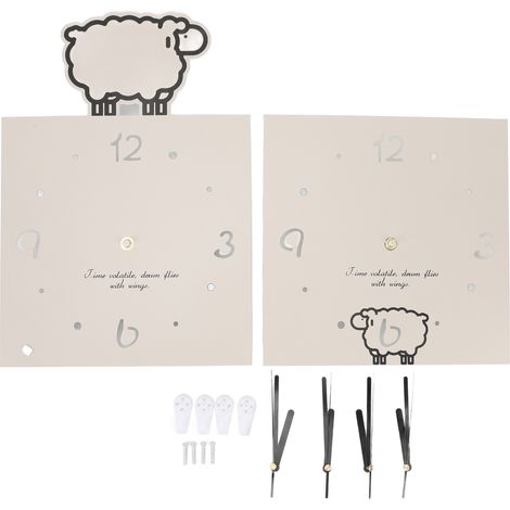 Horloge murale d'angle double face en métal silencieux design moderne nordique pour salon chambre bureau décoration intérieure (1/5)