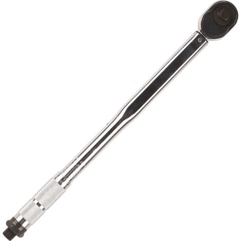 1/2 Zoll verstellbarer Klick-Drehmomentschlüssel, reversible Ratsche 40-240 Nm, Präzisions-Anziehwerkzeug mit Schnellverschluss.