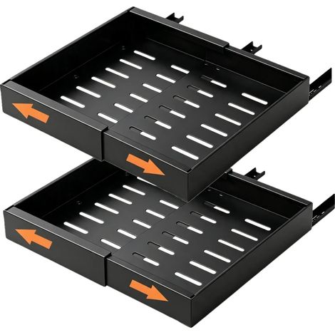 Schubladenaufbewahrungsorganizer, verstellbares Design, einfache Installation, Schwarz 2Stk (1/2)