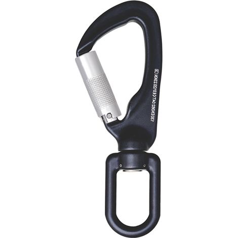 Gancio con chiusura automatica a 1/4 di giro con girella indicatrice di caduta - Keylock - Alluminio - 18 mm - FA5022117