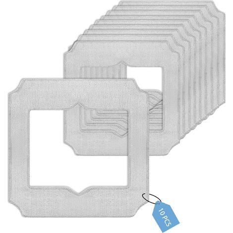 10 Pièces pour Ecovacs Winbot Mini Serpillère Rechange, Microfibre Lingette Robot Lave Vitre pour Ecovacs Winbot Mini, W-CC02-0012 Lavables Chiffon de Nettoyage, pour Nettoyage Vitre