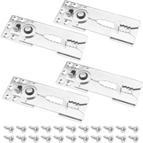 Connecteurs de canapé à pression en métal, 4 pièces, accessoires de meubles pour la maison, le jardin, les canapés, 155x55mm, argent