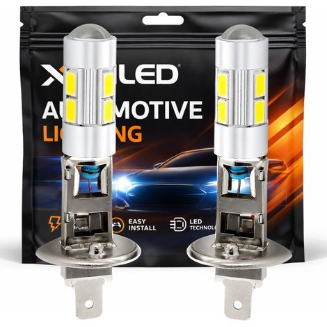 2 x Ampoules H1 10 LED SS HP Blanc - 117Lms - 12V - P14,5S - Lampe de voiture (1/5)