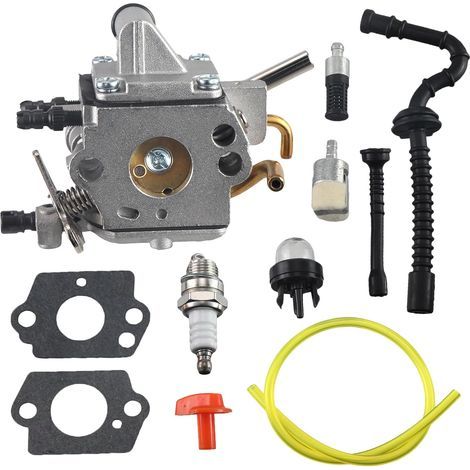 1 - Carburateur - Filtre À Carburant - Pour Tronçonneuse Stihl MS192 MS192T MS192TC Remplacement Zama C1Q-S258 Avec Bougie Et Joints Noir Taille Standard