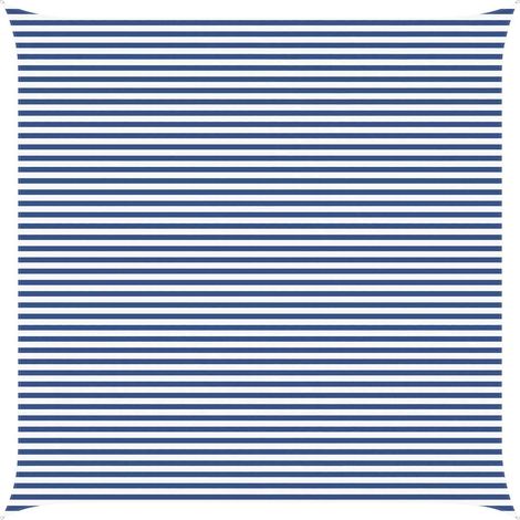 Sonnensegel Blau und Weiß 6 x 6 m 100 % Polyester Oxford vidaXL
