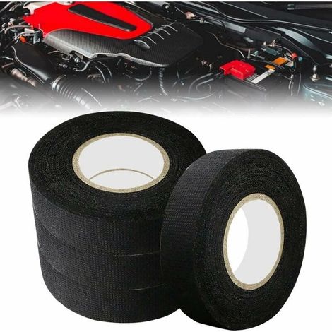 PCS Automotive Electrical Cable Wrap 19mm x 15m Car Cloth Tape Anti-friction Anti-fouling Scotch Fabric Noise Reduction Anti-slip for Car Motorcycle Electrical Wire (1/5)