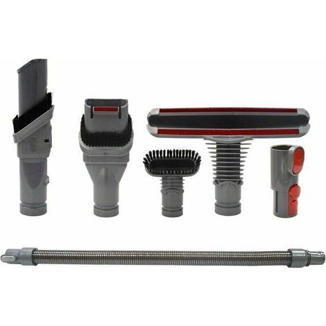 Brosse Kit Accessoires avec Tuyau pour Dyson V8 V7 V6 V10 SV10 SV11 Aspirateur avec Adaptateur,Total Clean Pi��ces pour Dyson V6 DC45 DC35 DC52 DC29 DC62 DC33 DC34 (6 in 1) (1/4)