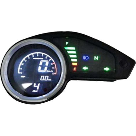 Compteur numérique universel pour moto, écran LCD, compteur de vitesse, compte-tours et éclairage nocturne (1/5)