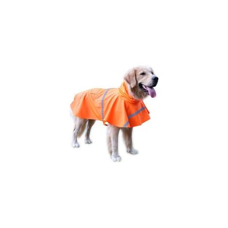 Manteau imperméable à capuche ajustable pour chien, veste de pluie légère et respirante, protection extérieure – Taille M–