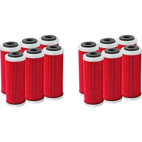 Adatto per set di filtri olio per moto da 12 pezzi, compatibile con SX, SXF, SXS, EXC, EXC-F, EXC-R, XCF, XCF-W