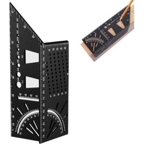 3D-Zimmermannswinkel, Mehrwinkelwinkel aus Aluminiumlegierung, präzises Markierungswerkzeug, geeignet für Ingenieure und Zimmerleute. (1/5)