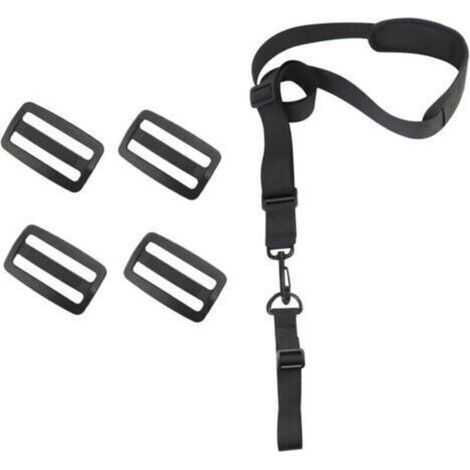 Harnais de Débroussailleuse Sangles D'épaule Réglables Harnais Professionnel Universel Bandoulière Tondeuse Nylon pour Débroussailleuse, Tondeuse à Gazon (Livré avec 4 boucles de rechange) (1/4)
