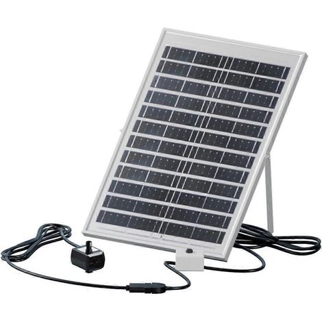 Pompe de fontaine submersible solaire 3W 200L/h avec panneau solaire, idéale pour les bassins de jardin et les abreuvoirs à oiseaux. (1/2)