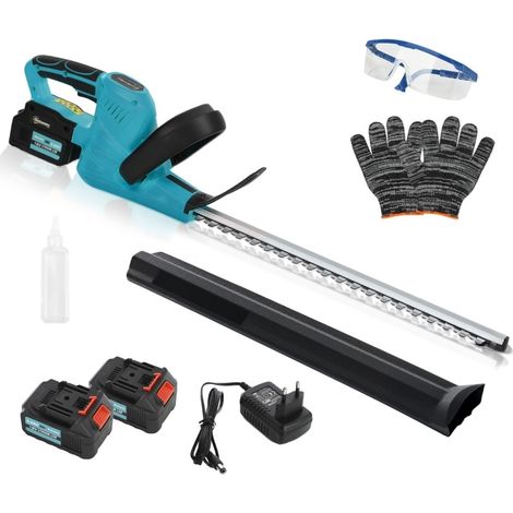 Cortasetos de batería de 51 cm con motor sin escobillas azul (1/5)