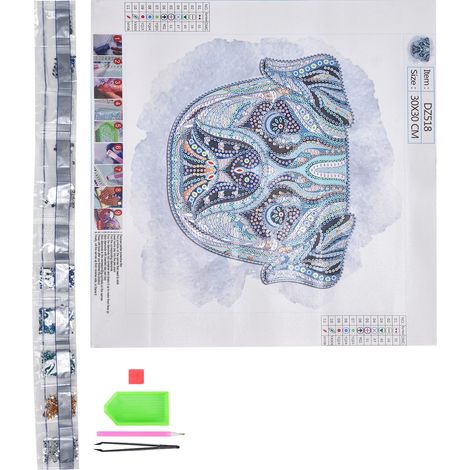Tableau de peinture diamant à faire soi-même, décoration intérieure pour la maison, le restaurant, le bureau ou le bar (DZ518) (1/5)