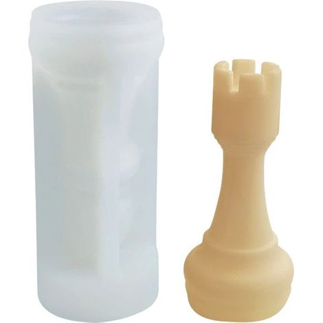 Moule Bougie Échecs Silicone Aromathérapie Plâtre Pierre (1/5)