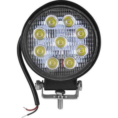 Phare de travail a led rond 12/24v 27w lumiere diffuse (1/2)