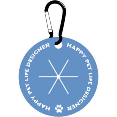 Porte-sac à crottes - Avec mousqueton - Mains libres - Pour laisse - Distributeur de sacs à crottes - Accessoires de promenade pour chiens（bleu）