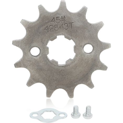 AKLOSIPY Ersatz-Ritzel für den vorderen Motor, 13 Zähne, 17 mm, Stahl, für Quad ATV.