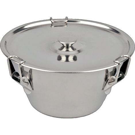 Flanero inoxidable con tapa 18 cm 3321