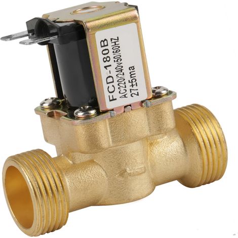 Électrovanne à pression 2 voies G3/4 Normalement Fermée NF Entrée d'eau 220V AC FCD-180B (1/5)