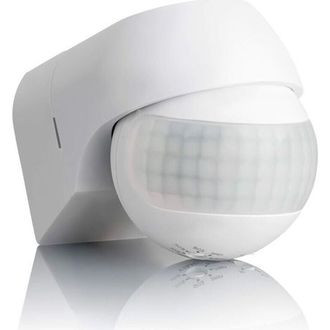 Détecteur de Mouvement Extérieur IP44, Montage en Saillie, programmable, Capteur Infrarouge, Portée 15m/ 180°, LED adapté, orientable, Max. 800W/500W (1/4)
