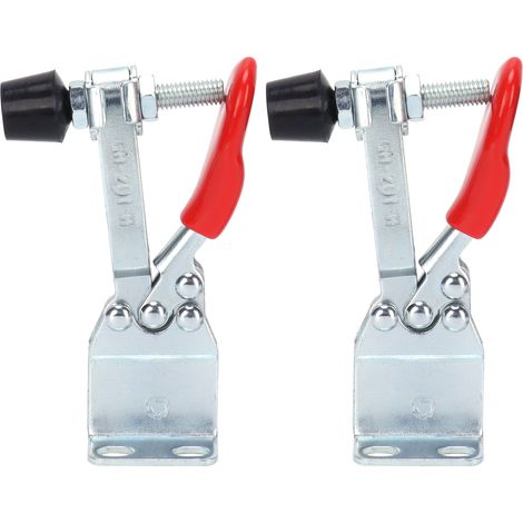2 Pièces Serre-joints à Bascule Rapide, Outils à Main pour Fixation Horizontale, Décoration Maison (1/5)