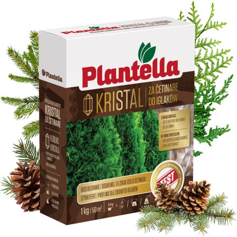 PLANTELLA Dünger für Nadelhölzer, Thujen, Kiefern, Eiben, Fichten, Nadelhölzer 1 kg