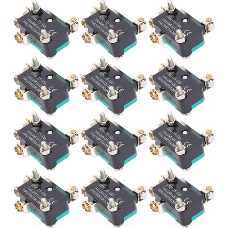 Micro-Interrupteur BERM, Mini Interrupteur à Poulie Anti-poussière à Réinitialisation Automatique, pour Appareils Ménagers en Plastique 250V, 50 Pièces (1/5)