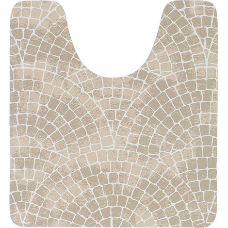 Tapis contour wc absorbant souple 45x50 cm - sienna - Tendance (1/2)
