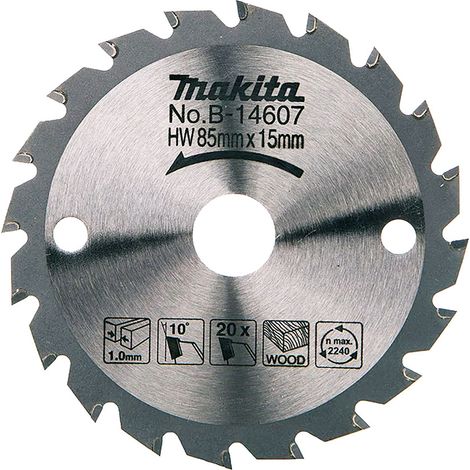 B-14607 Disco sega circolare, Standard T.C.T, 85 x 15 mm, 20 D