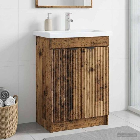 Cabinet debajo del fregadero Madera envejecida