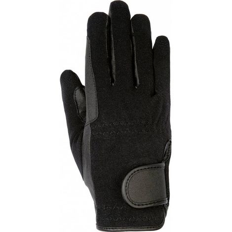 Guanti invernali traspiranti da equitazione per adulti modello Classic: XXL, Nero (1/4)
