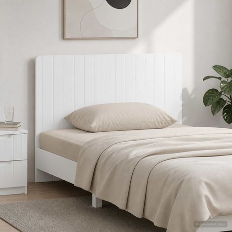 vidaXL Cabecero montada en la pared ZWOLLE Blanco Brillante (1/5)