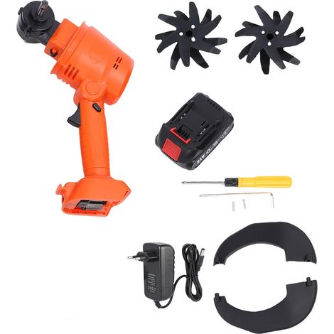 [JAMAIS UTILISÉ]Motoculteur sans fil 235 tr/min, 4 rangs de fraises, batterie 1,5 Ah, largeur de travail de 10 cm, outil de jardinage portatif, prise européenne (1/5)