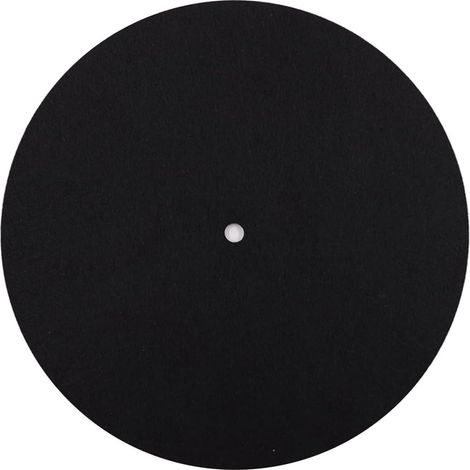 Tapis de platine noir de 3 mm pour tourne-disque Viny - Pour réduction statique et qualité sonore plus claire (17,8 cm) (1/5)