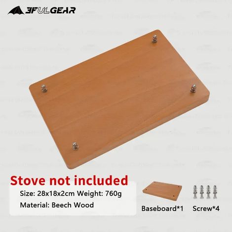 Réchaud de camping portable 3F UL GEAR en acier inoxydable 304 pour tente, chauffage et cuisson en hiver, réchaud à bois de table pour pique-nique et randonnée. (1/5)