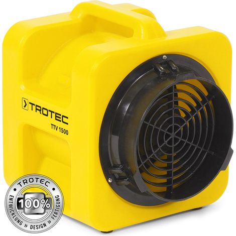 Trotec – Ventilateur-extracteur TTV 1500 – Puissance 1500W – Carter en polyéthylène léger – Pour ventilation espaces confinés – Raccords de gaines