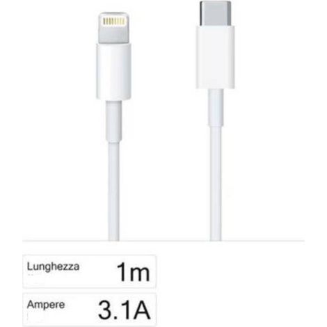 Trade Shop - Cavo Di Ricarica E Dati Type-c A Lightning Da 3100ma 1 Metro Per Iphone F-ip031 -