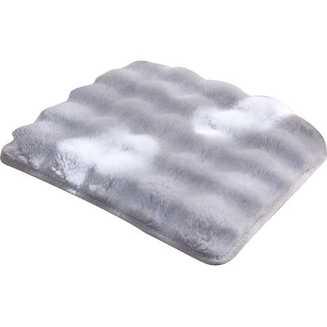 Cojín de asiento cuadrado grueso y afelpado, - Gris claro 50 cm