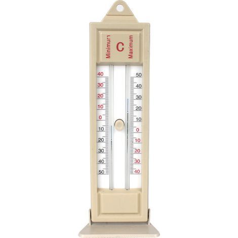 Termómetro digital de máximas y mínimas para invernaderos y jardines – Pantalla clara – Soporte de pared integrado – Material: ABS y vidrio – Dimensiones: 24 x 8 cm (1/5)