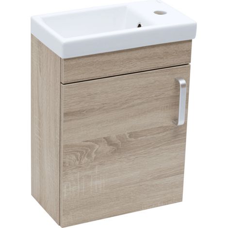 Naturel Conjunto Vario Dekor Mueble alto 40x50cm, Roble + Lavabo de cerámica (VARIO240DBDB) (1/2)