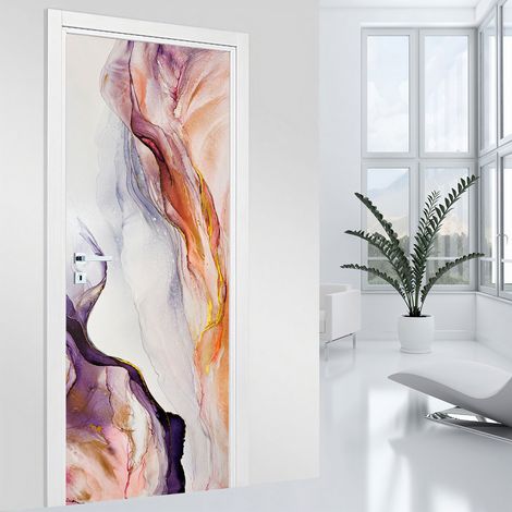 Stickers pour porte - Abstrait - 73 x 205 cm - Adhésif MAT (1/2)
