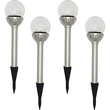 Nouvelle lumière solaire extérieure fissure au sol (lumière solaire de pelouse 4pcs),Convient pour le jardin et la cour (1/5)
