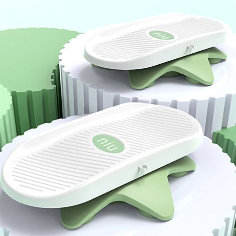 1 Paire de Disque Tournant pour la Taille avec Double Pédale Silencieuse - Équipement de Fitness Domestique Vert pour la Danse et la Torsion (1/5)