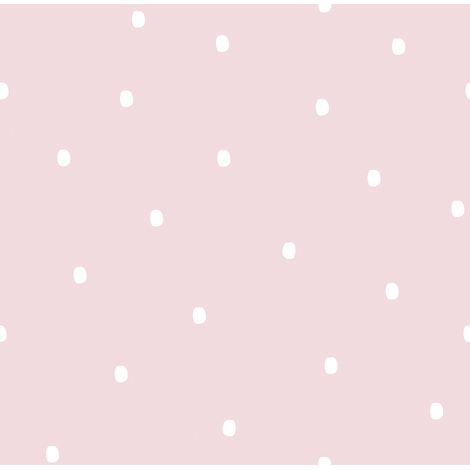 papier peint à motif de petits points rose clair et blanc - Sanders & Sanders (1/3)