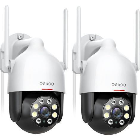 2K Camera Surveillance WiFi Extérieure, 360° PTZ Caméra Surveillance, Détection Mouvement, Vision Nocturne en Couleur, Alerte Instantanée, Audio Bidirectionnel, Étanche IP66 (1/5)