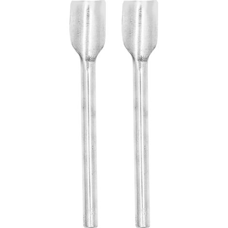 Lot de 2 emporte-pièces demi-rond en acier pour ceinture, outil de découpe cuir, 15mm (1/5)